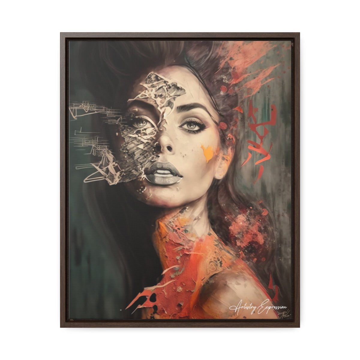 Charme Radieux : Portrait d'une Dame Glamour Artistique