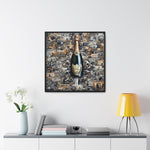 Champagne Dreams: Graffiti Fusion of Wealth and Celebration