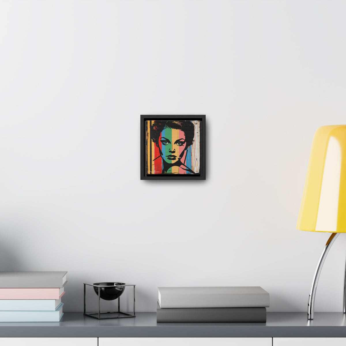 Color Splash: Vibrant Pop Art Lady Portrait