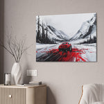 Car Racing Through Snow