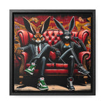 Bunny Street Style: Graffiti Mural of Urban Sophistication