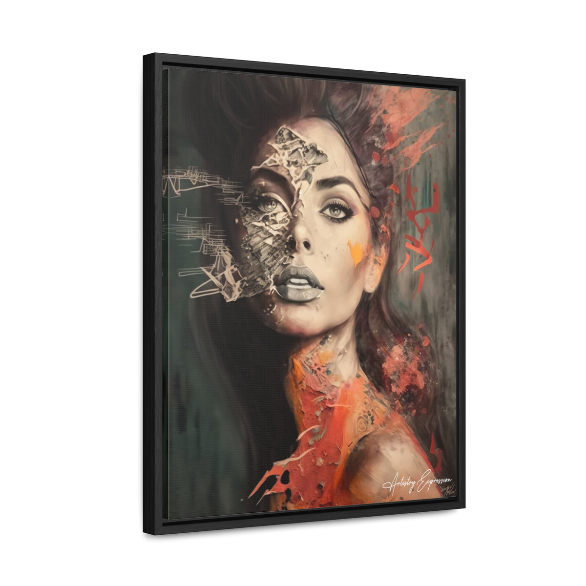 Charme Radieux : Portrait d'une Dame Glamour Artistique