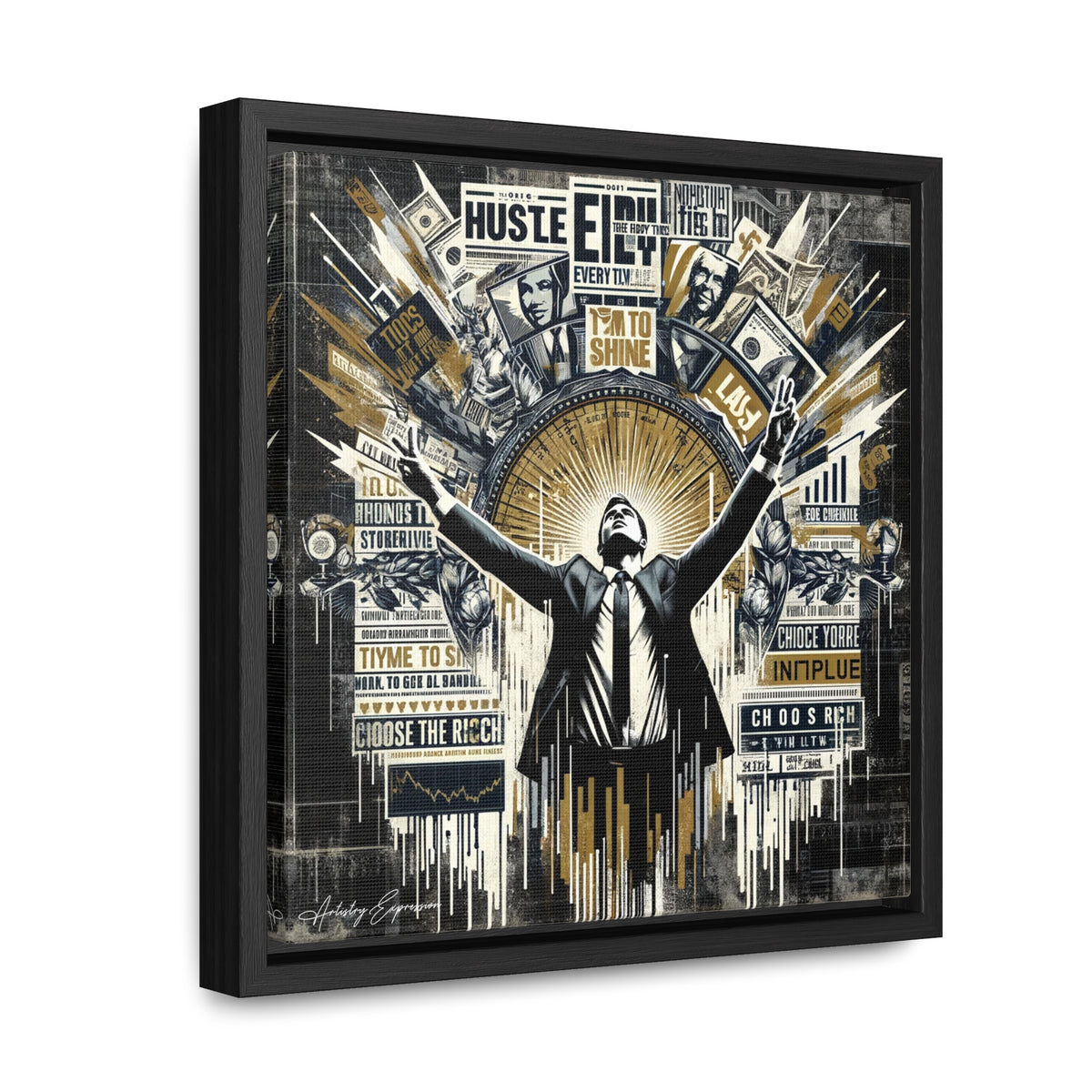 Success Symphony: Graffiti Ode to Financial Triumph