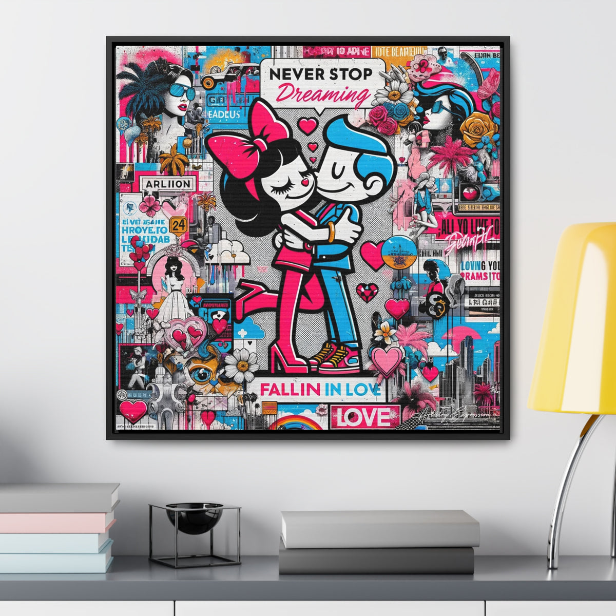 Urban Expression: Vibrant Graffiti Canvas
