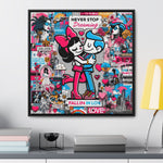 Expression urbaine : toile de graffiti vibrante