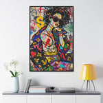 Urban Affluence: Stylish Girl's Graffiti