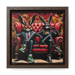 Bunny Street Style: Graffiti Mural of Urban Sophistication