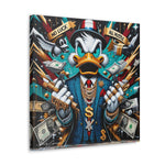 Graffiti Rebellion: Urban Canvas with Gangsta Donald Duck