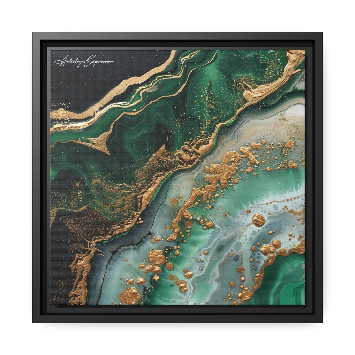 Emerald Ebb: Abstract Fluidity