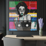 Retro Radiance: A Girl's Journey