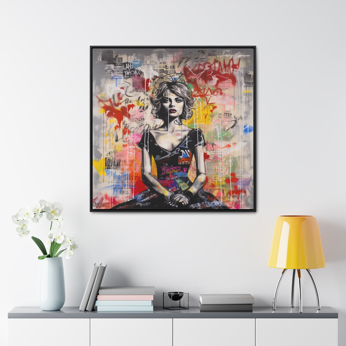 Urban Elegance: Vibrant Graffiti