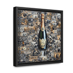 Champagne Dreams: Graffiti Fusion of Wealth and Celebration