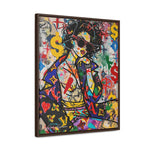 Urban Affluence: Stylish Girl's Graffiti