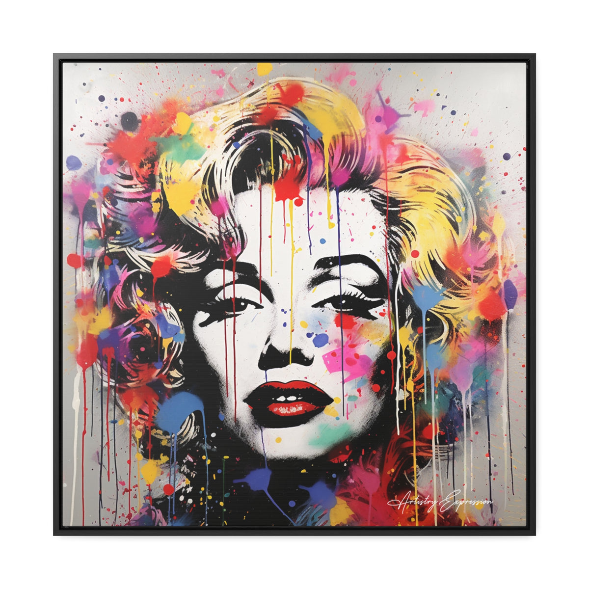 Graffiti Goddess: Marilyn Monroe's Vibrant Visage