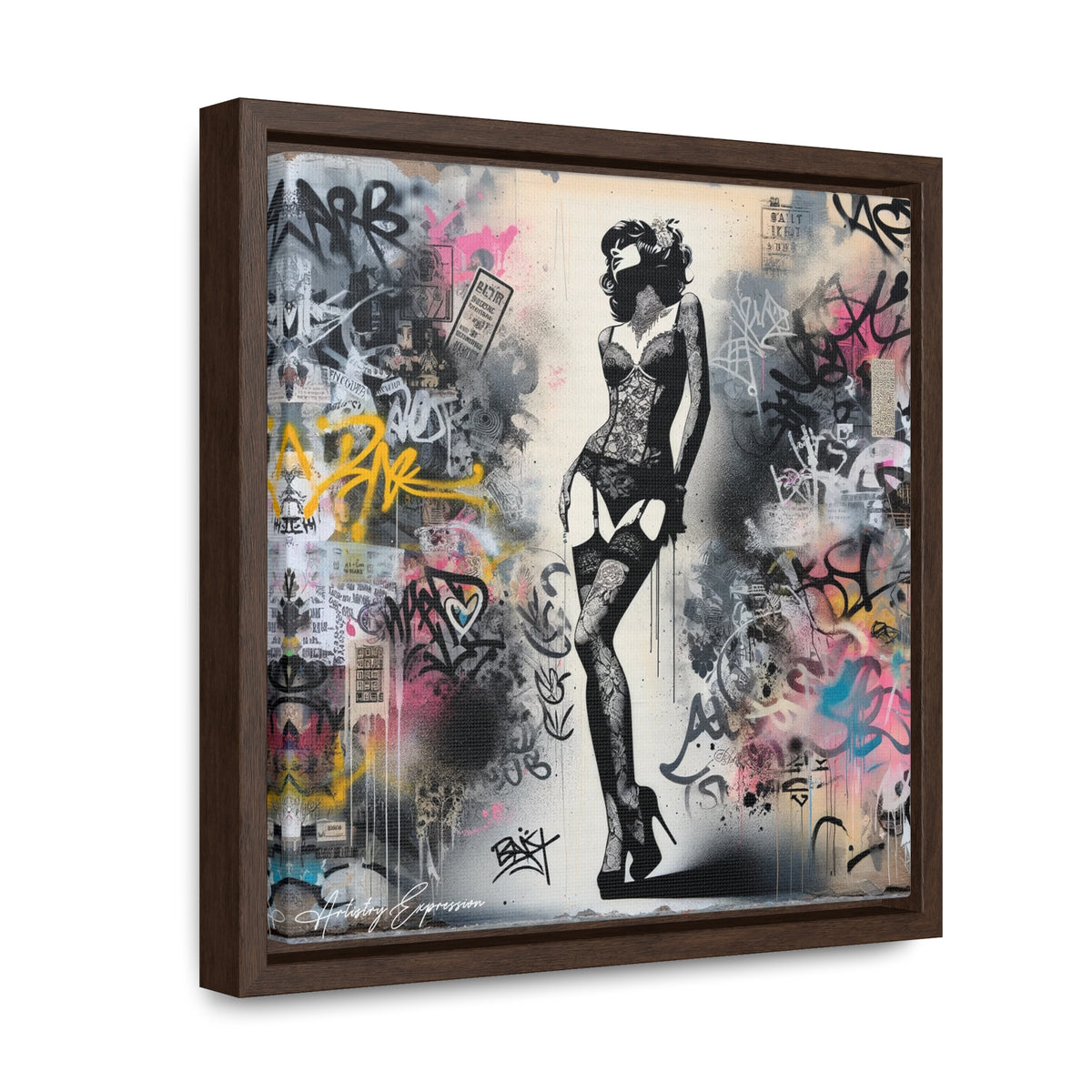 Graffiti Glamour: Beauty Amidst Chaos