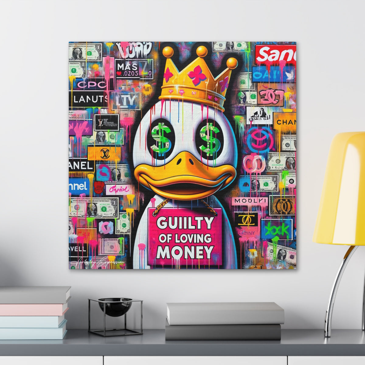 Luxury Lament: Graffiti Art on Obsession with Money