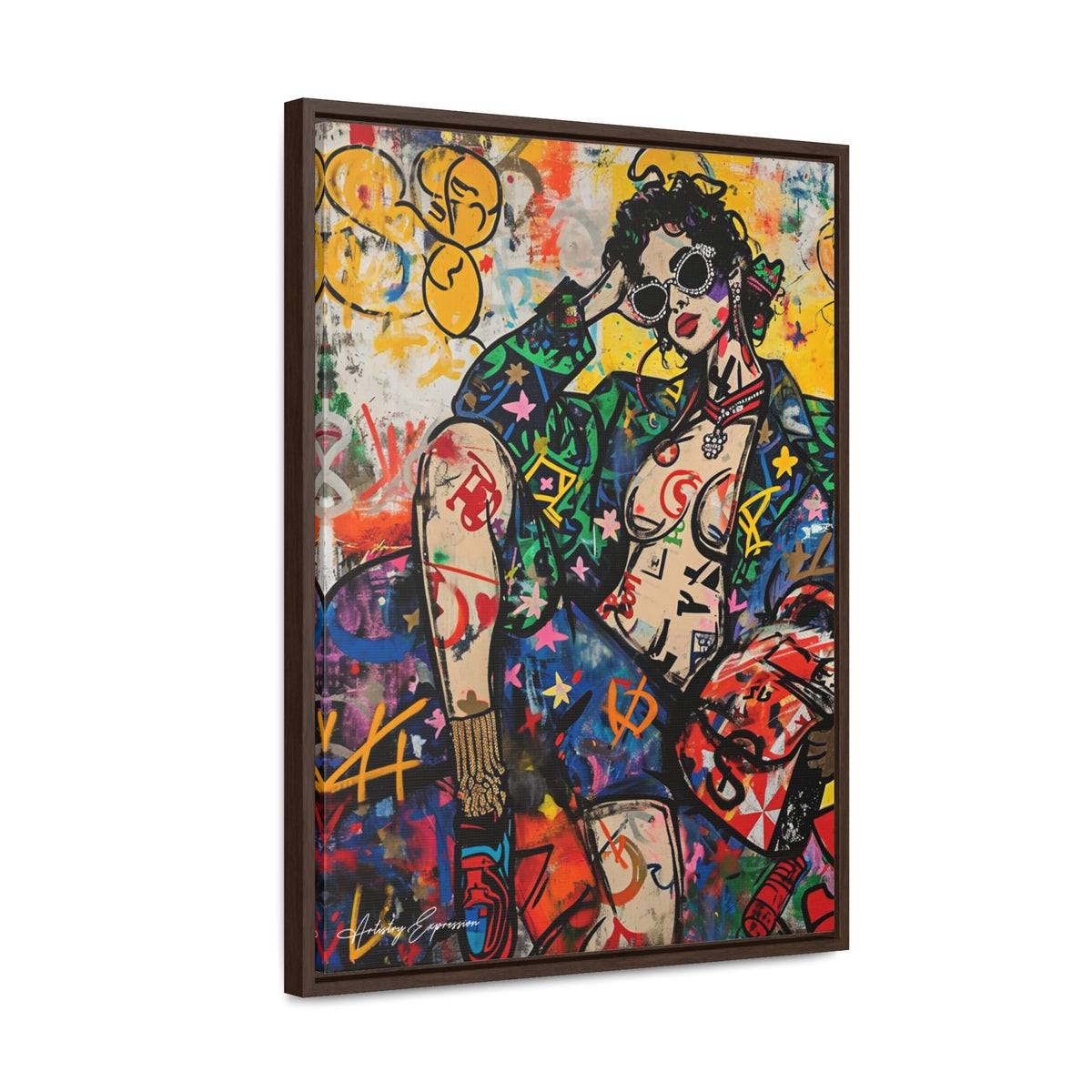 Déesse du graffiti : richesse et style en couleur