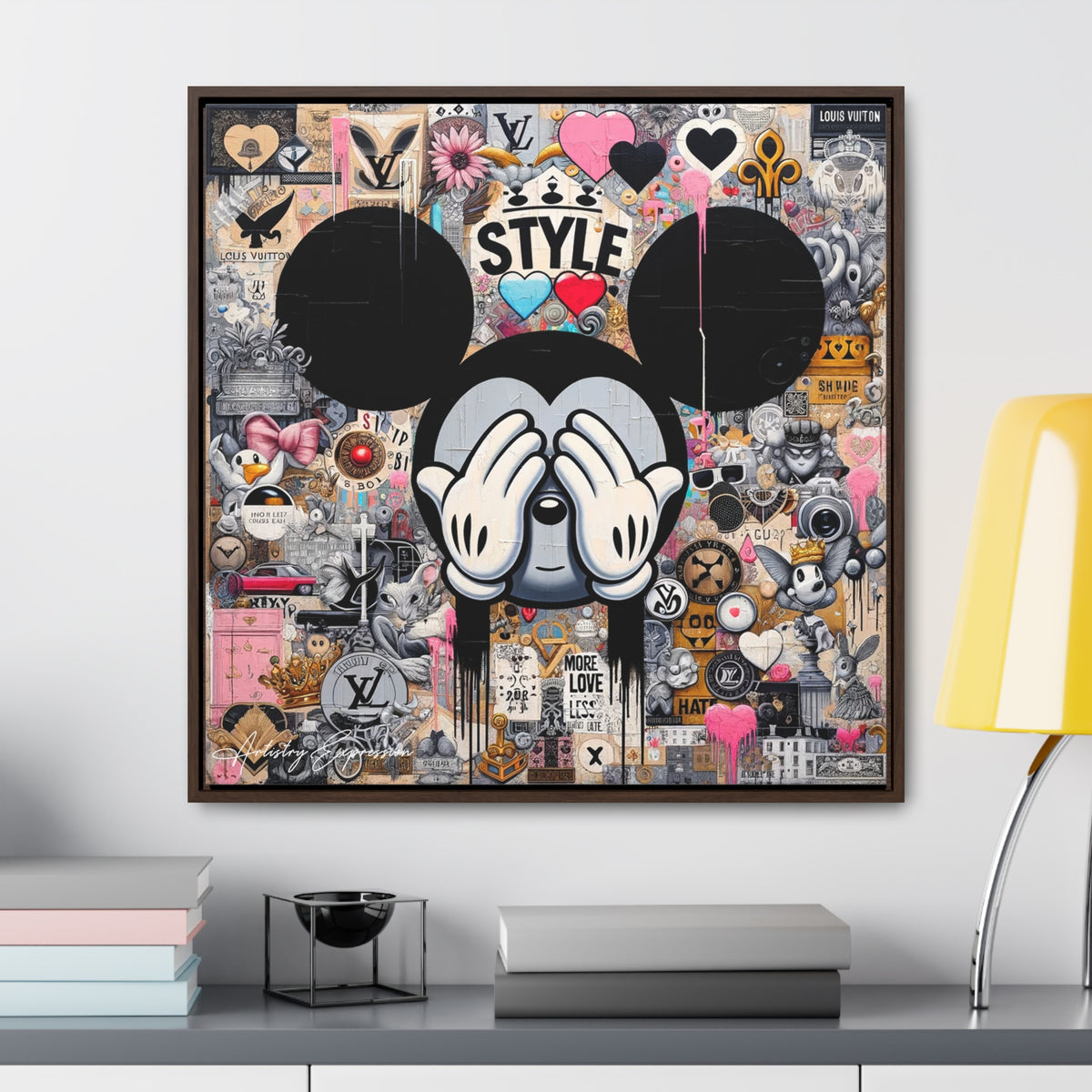 Urban Harmony: A Graffiti Mosaic of Pop Culture
