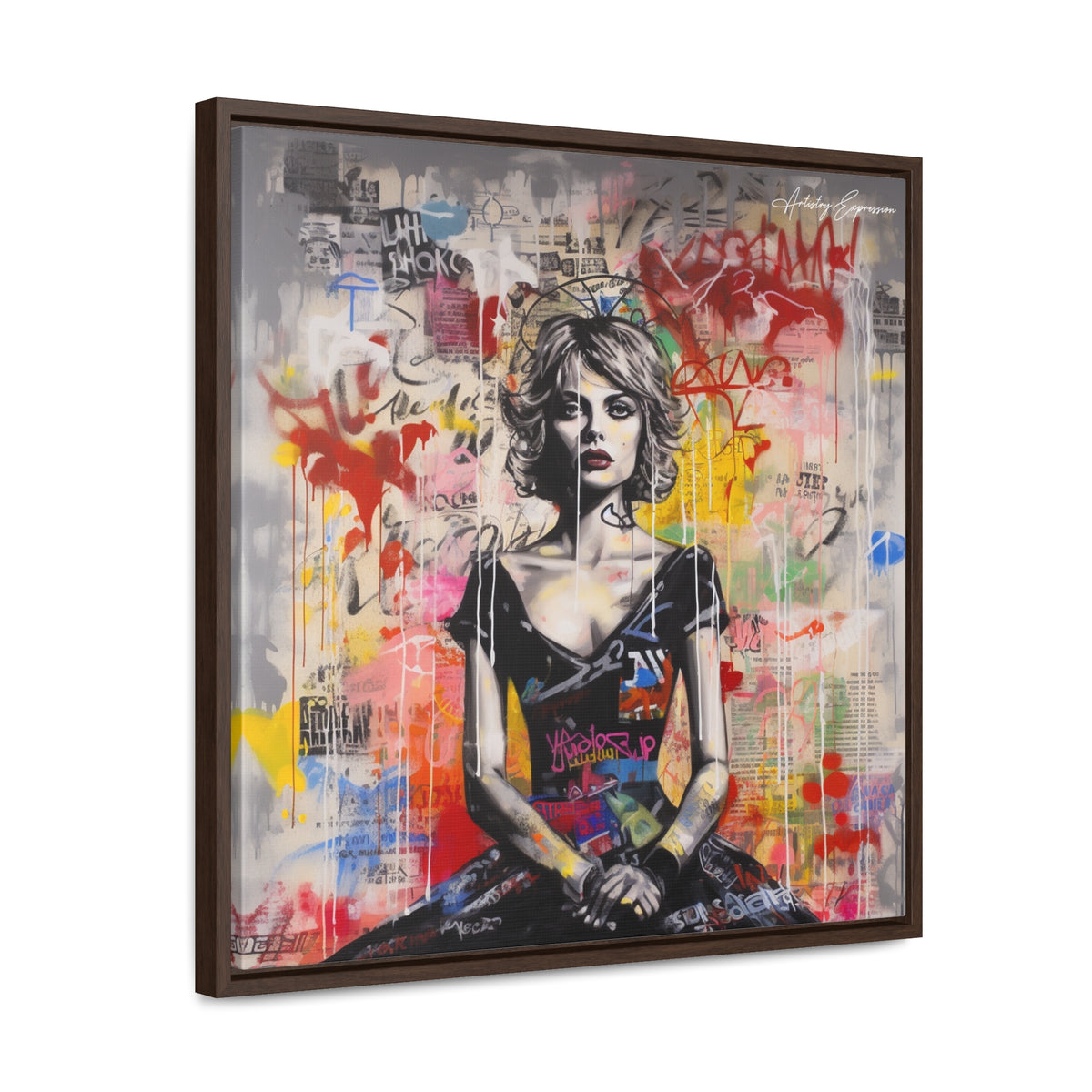 Urban Elegance: Vibrant Graffiti