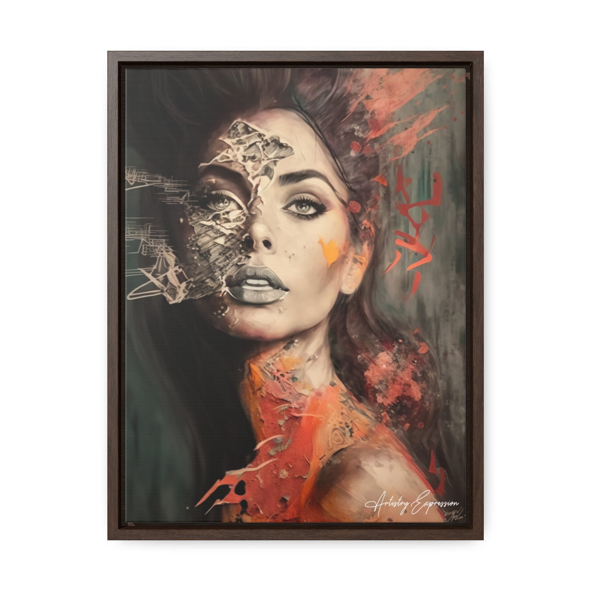 Charme Radieux : Portrait d'une Dame Glamour Artistique