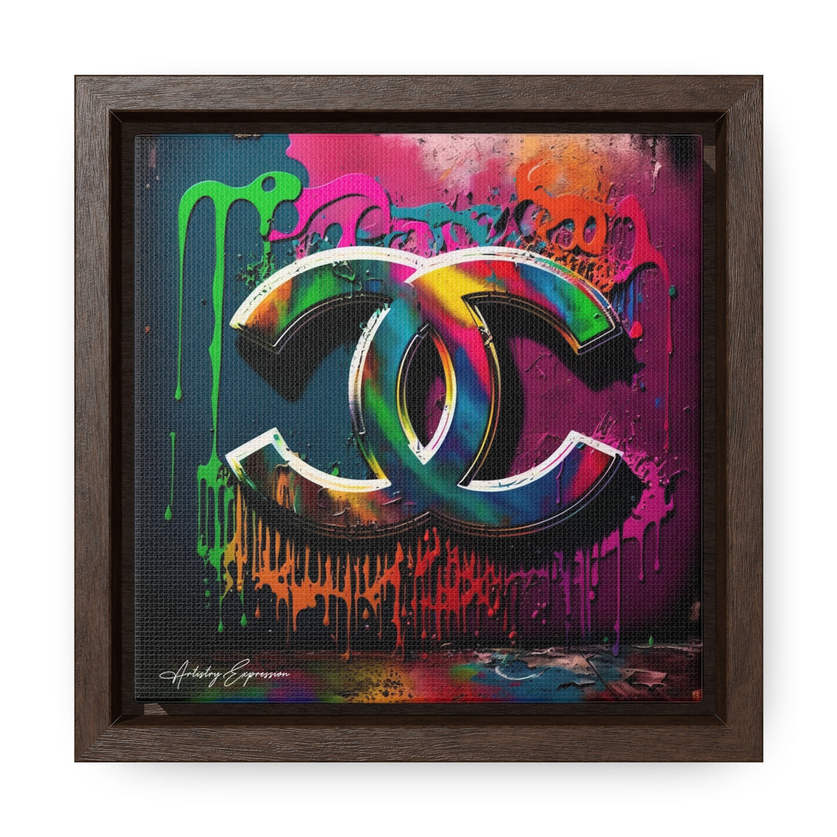 Street Art Broadcast: Channel Logo on Graffiti Wall