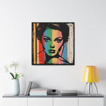 Color Splash: Vibrant Pop Art Lady Portrait