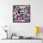 Expression urbaine : toile de graffiti vibrante