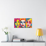 Neon Nostalgia: Faces of 80s and 90s Retro Glam