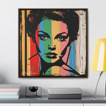 Color Splash: Vibrant Pop Art Lady Portrait