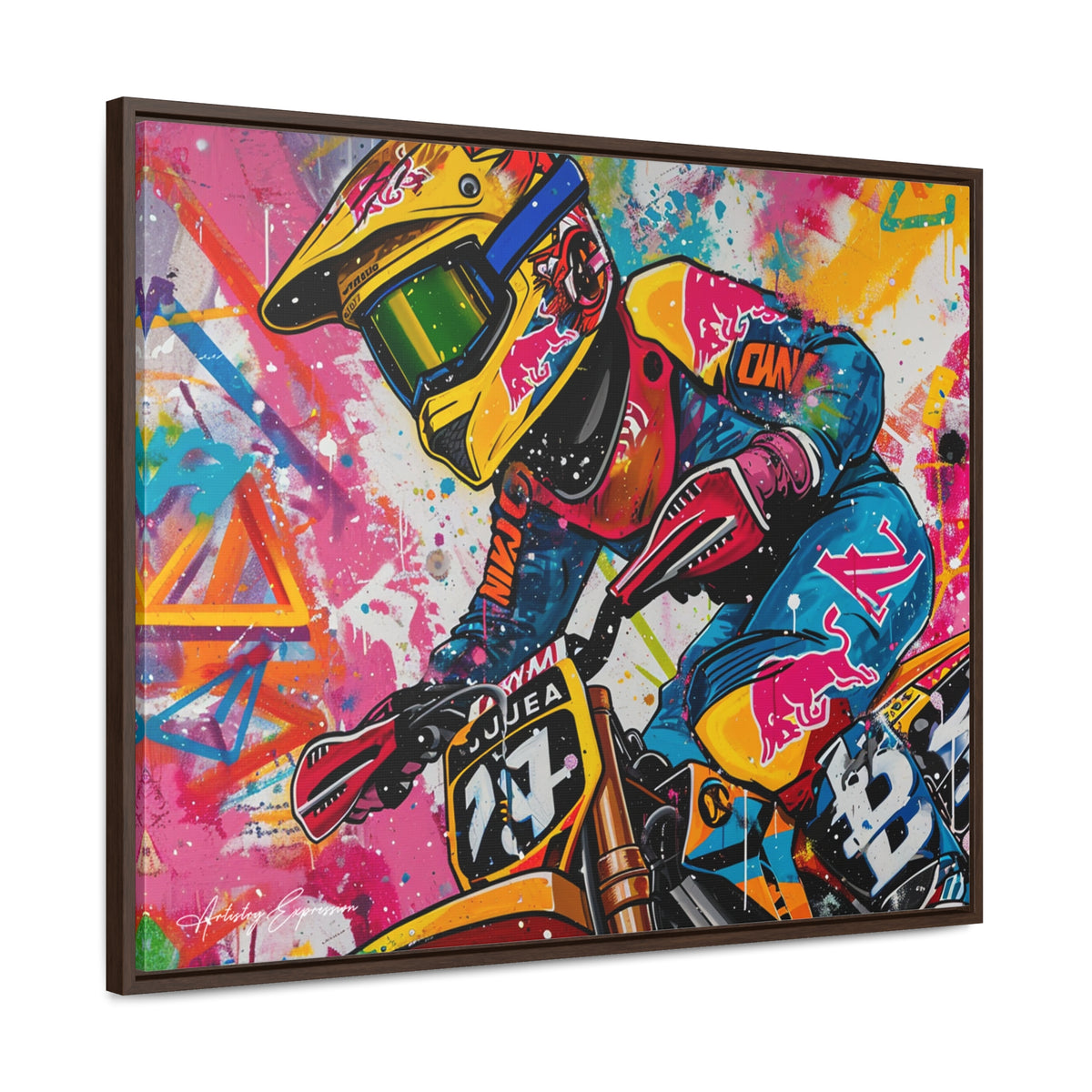 Urban Thrill: Graffiti Motorcycle Journey