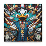 Graffiti Rebellion: Urban Canvas with Gangsta Donald Duck