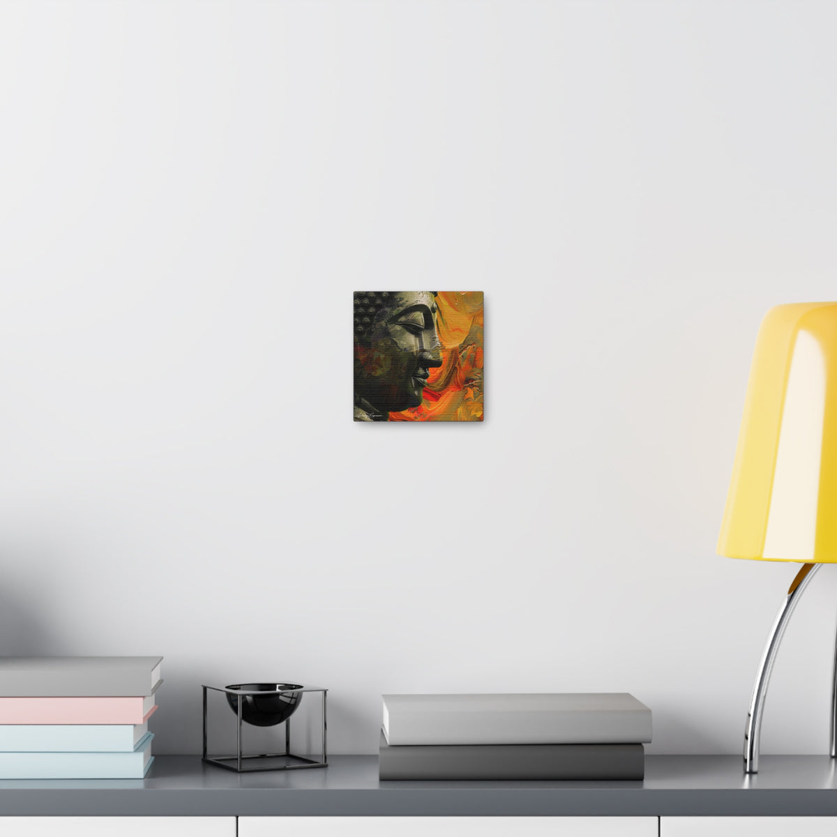 Tranquil Fusion: Modern Buddha Portrait