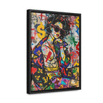 Urban Affluence: Stylish Girl's Graffiti