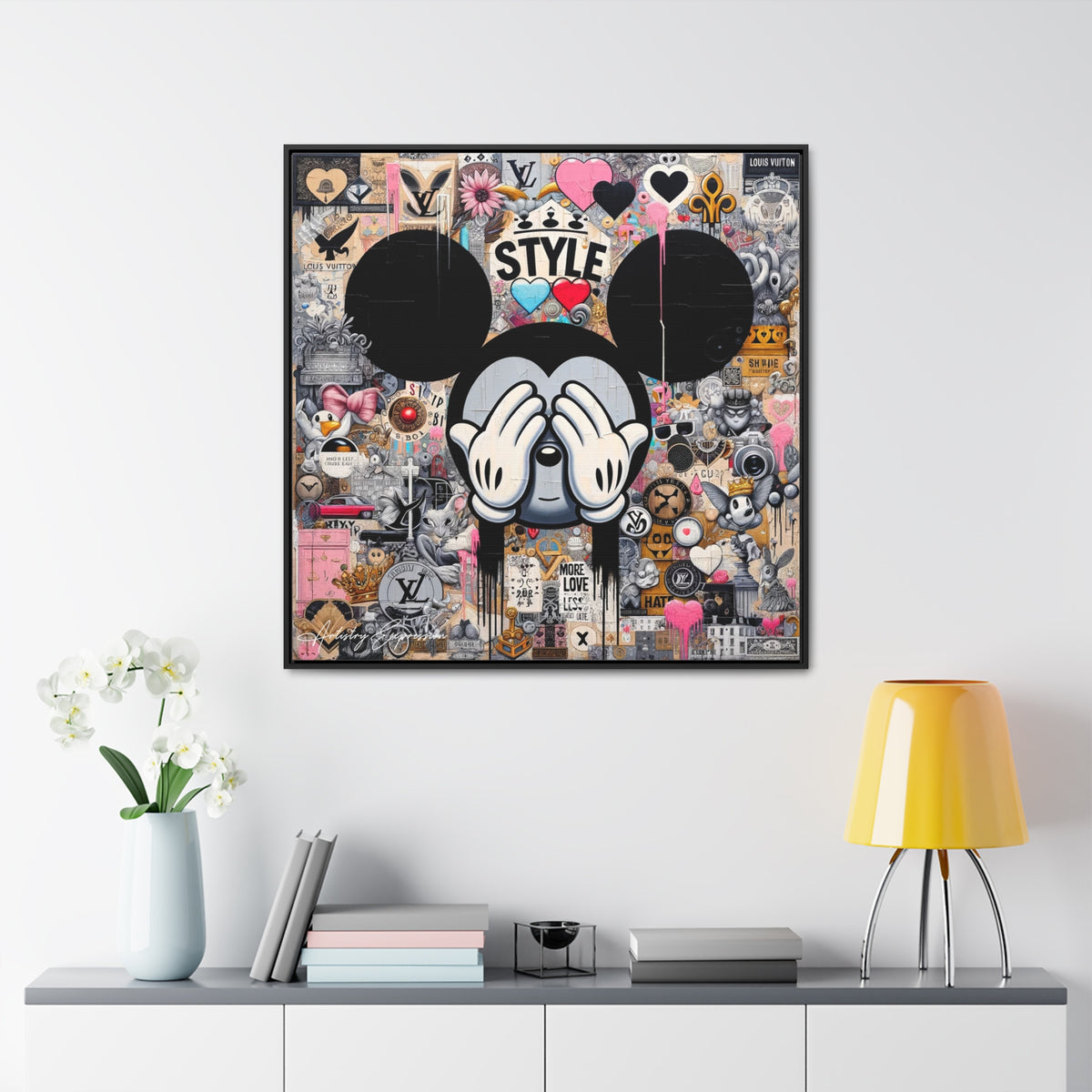 Urban Harmony: A Graffiti Mosaic of Pop Culture