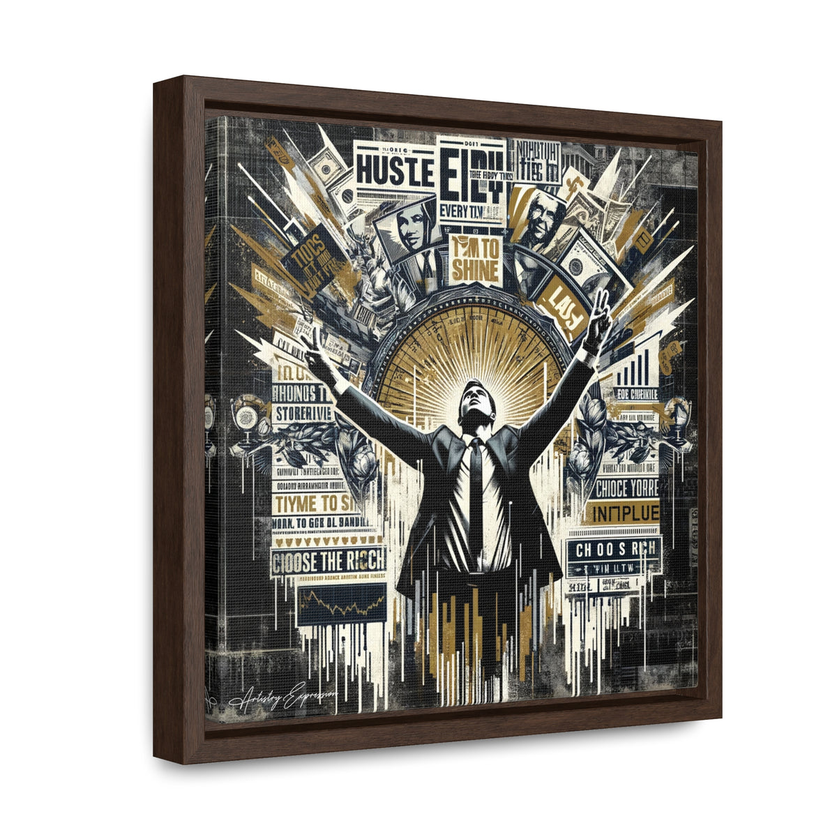 Success Symphony: Graffiti Ode to Financial Triumph