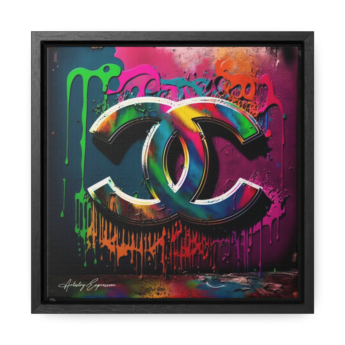 Street Art Broadcast: Channel Logo on Graffiti Wall