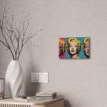 Pop Icon: Marilyn Monroe in Tri-Color Canvas