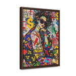 Urban Affluence: Stylish Girl's Graffiti