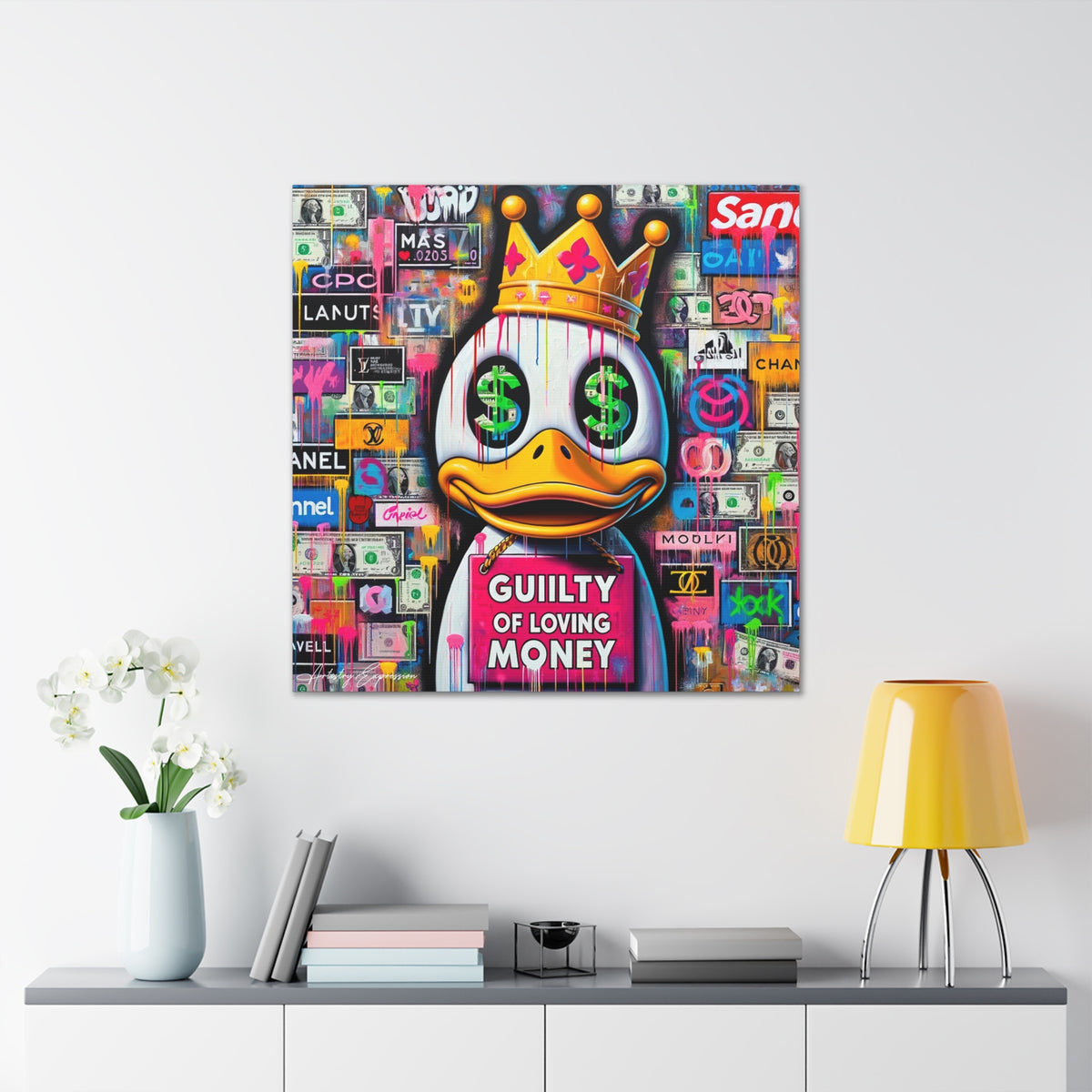 Luxury Lament: Graffiti Art on Obsession with Money