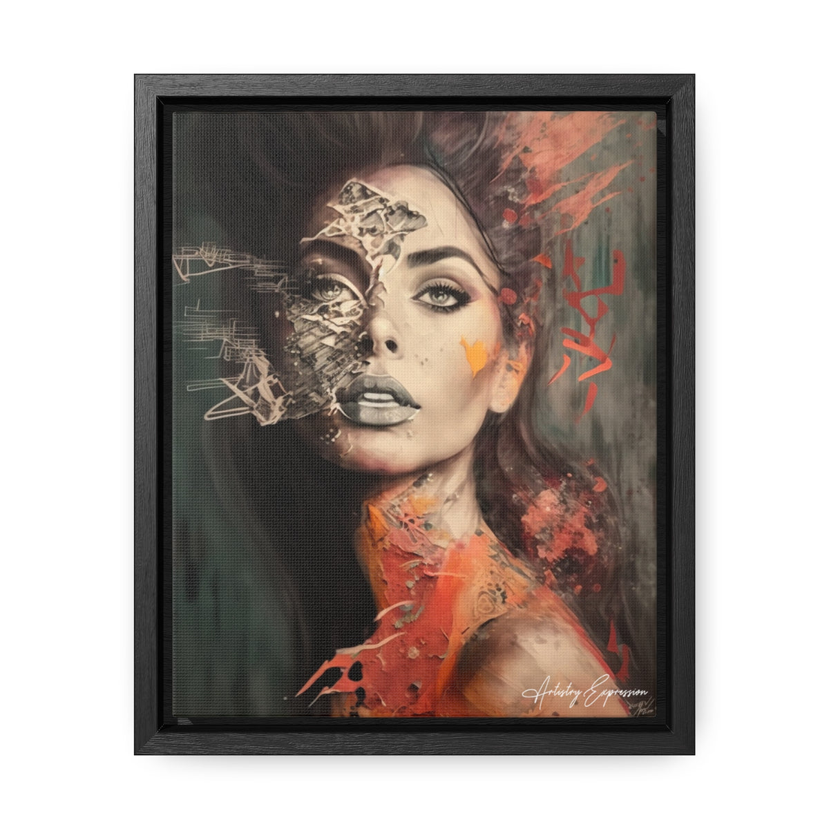 Charme Radieux : Portrait d'une Dame Glamour Artistique