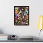 Urban Affluence: Stylish Girl's Graffiti