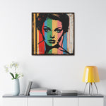 Color Splash: Vibrant Pop Art Lady Portrait