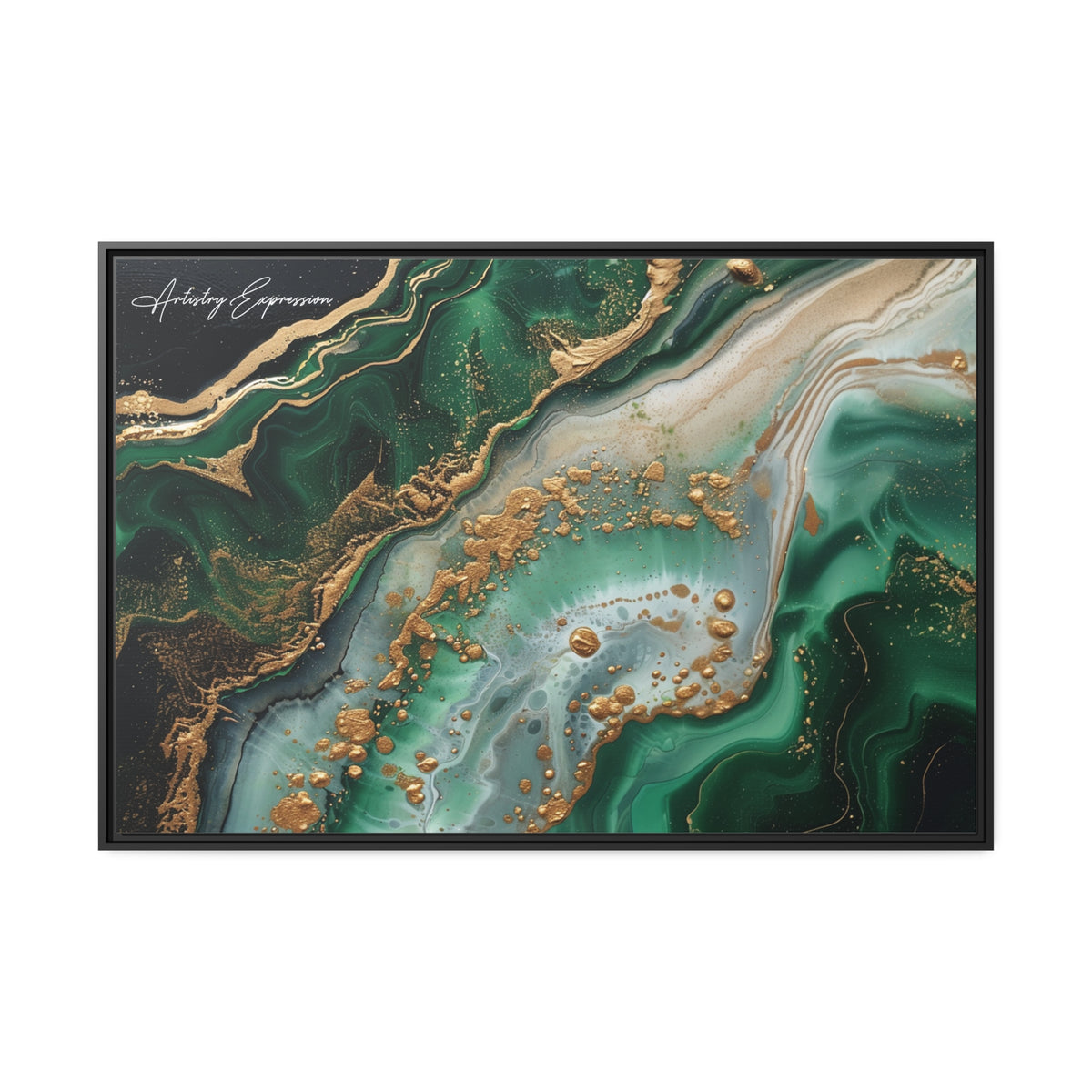 Emerald Ebb: Abstract Fluidity