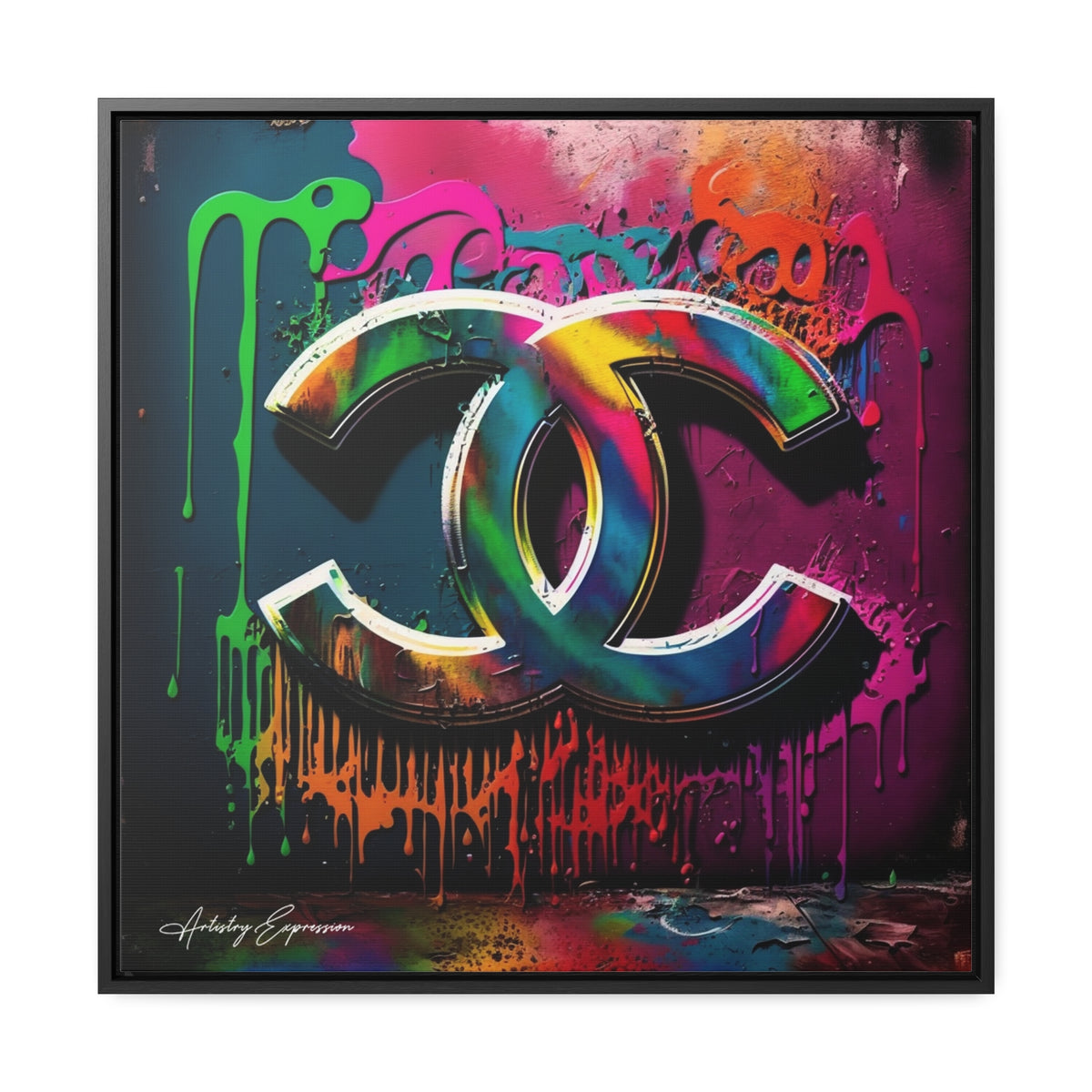 Street Art Broadcast: Channel Logo on Graffiti Wall