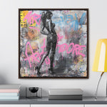 Urban Elegance: Sensuous Graffiti Symphony