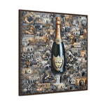 Champagne Dreams: Graffiti Fusion of Wealth and Celebration