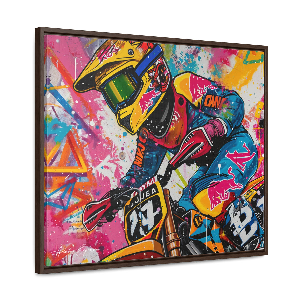 Urban Thrill: Graffiti Motorcycle Journey