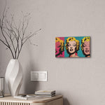 Pop Icon: Marilyn Monroe in Tri-Color Canvas
