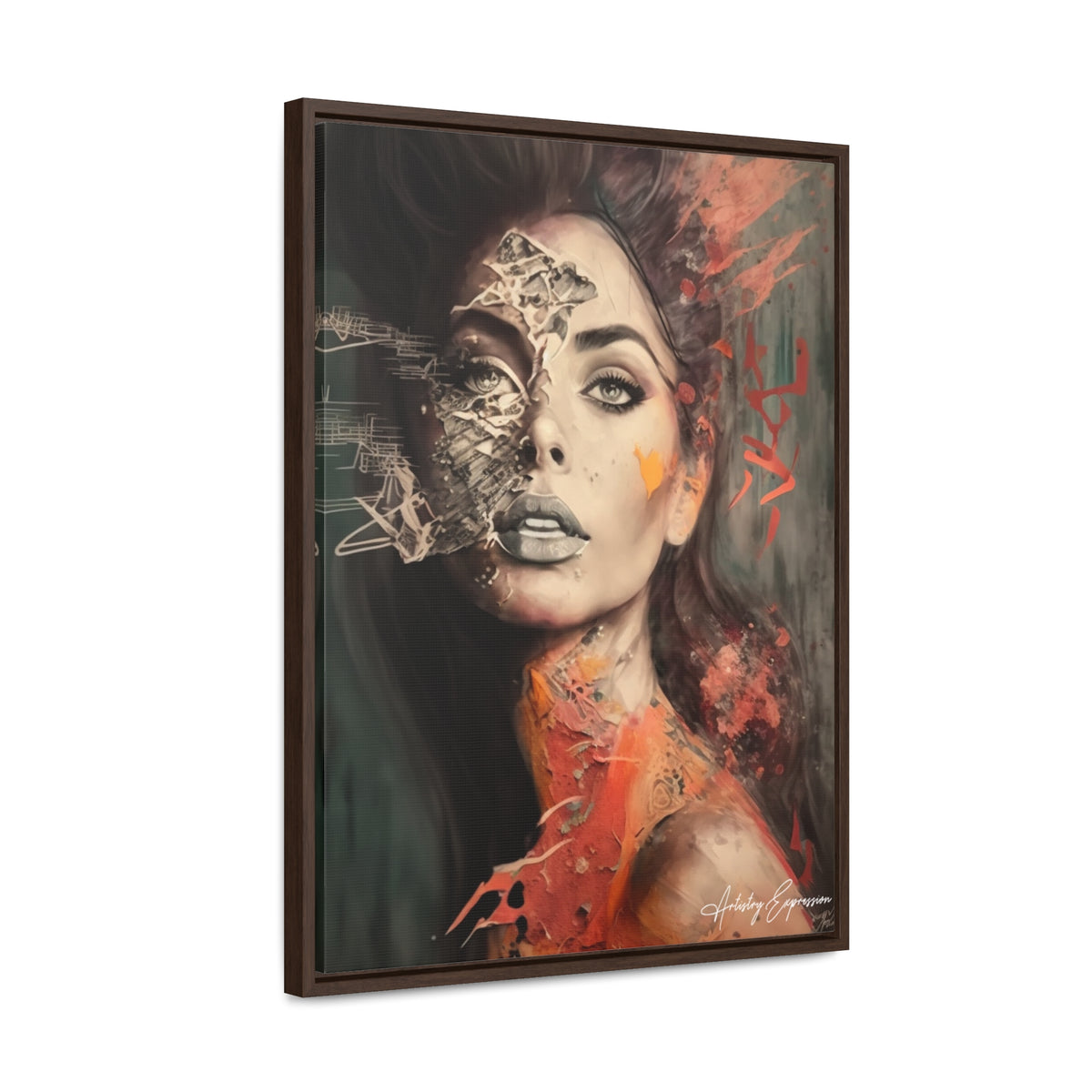 Charme Radieux : Portrait d'une Dame Glamour Artistique