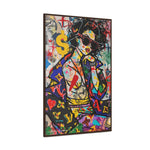 Urban Affluence: Stylish Girl's Graffiti